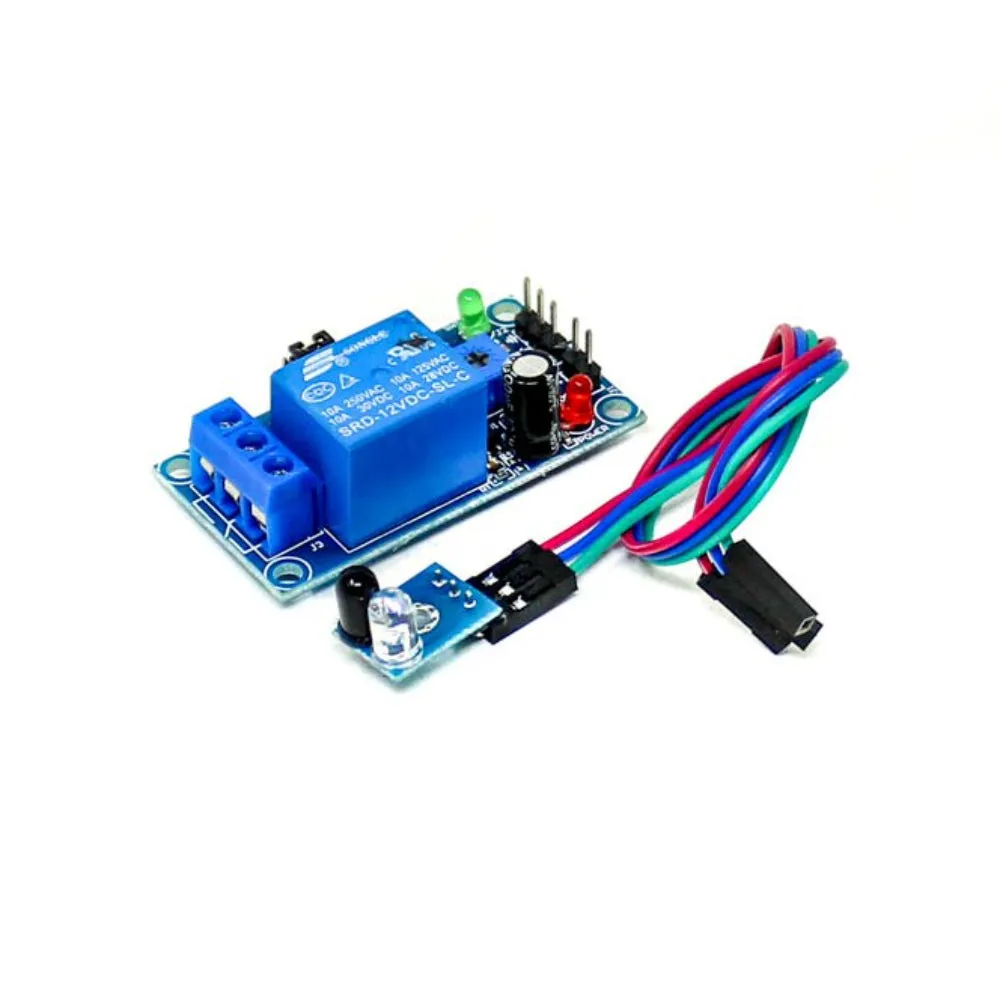 1-Way Infrared Tracking Relay 5V, 12V Sensor Module