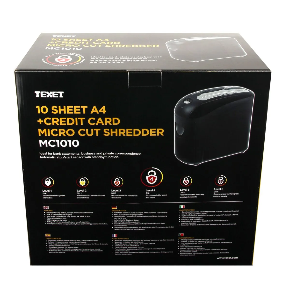 10 Sheet A4 Shredder   Credit Card Shred