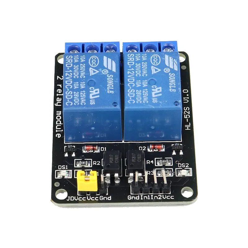 2 Channel 12V 10A Relay Module with Optocoupler