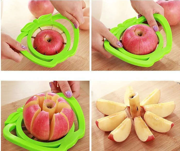 2020 New Kitchen assist apple slicer Cutter Pear Fruit Divider Tool Comfort Handle for Kitchen Apple Peeler