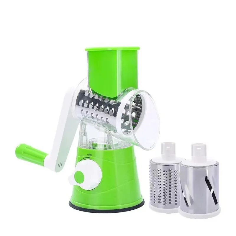 3 in 1 Manual TableTop Vegetable Drum Cutter Slicer