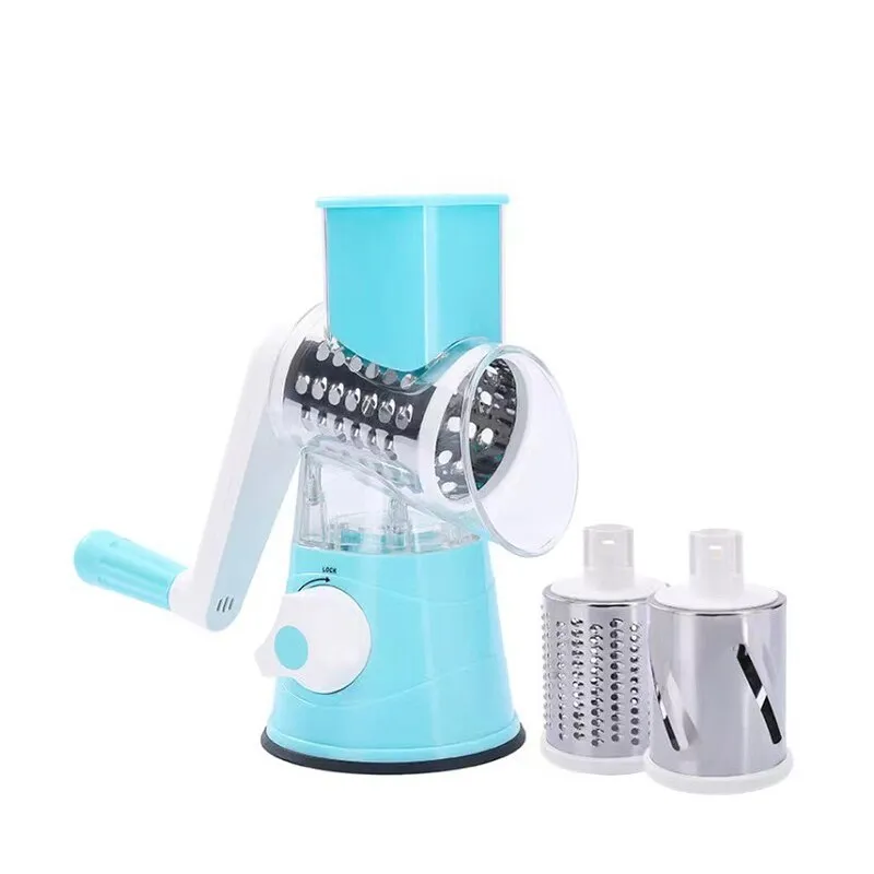 3 in 1 Manual TableTop Vegetable Drum Cutter Slicer
