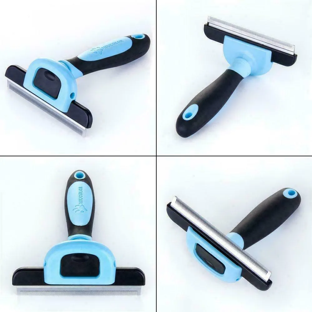 3 Pack Pet Shedder THE NEW EASY TO USE DE SHEDDING AND LIGHT GROOMING TOOLS