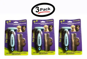 3 Pack Pet Shedder THE NEW EASY TO USE DE SHEDDING AND LIGHT GROOMING TOOLS
