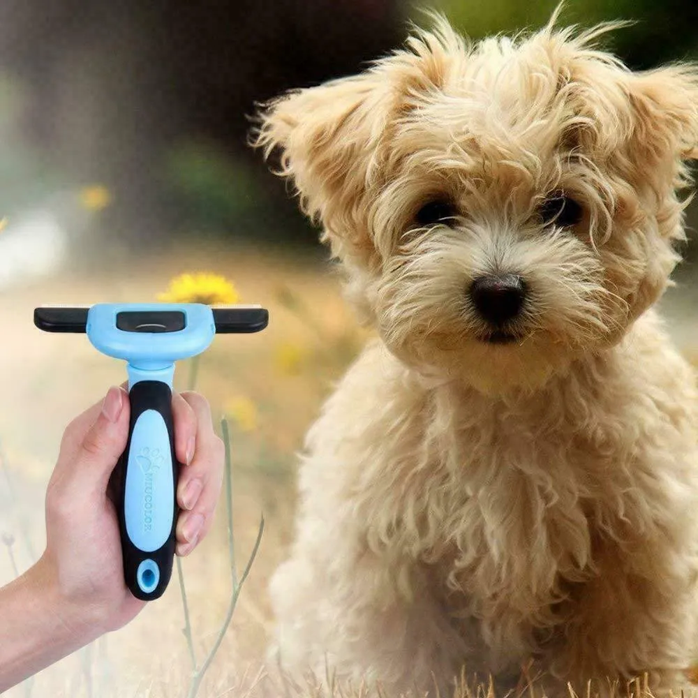 3 Pack Pet Shedder THE NEW EASY TO USE DE SHEDDING AND LIGHT GROOMING TOOLS