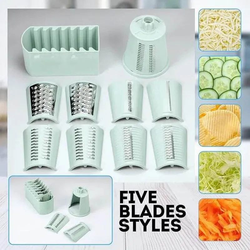 5 in 1 Rotary Gourmet Cheese Grater