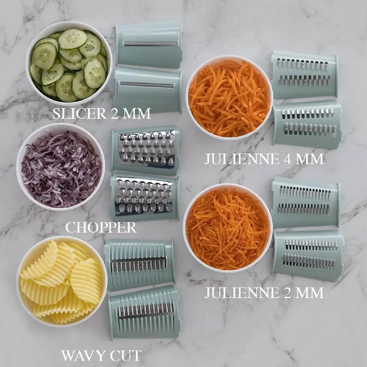 5 in 1 Rotary Gourmet Cheese Grater