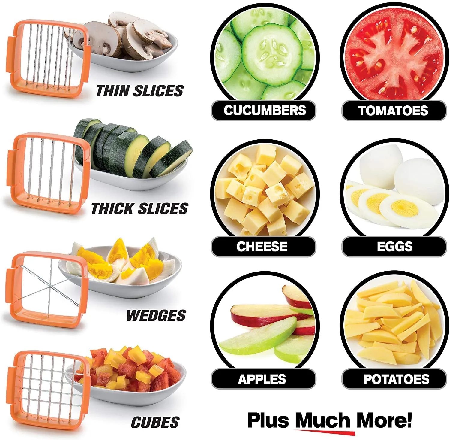 7036 B Grade Vegetable Dicer Multi Chopper Set 5 in 1 Cutting Blades