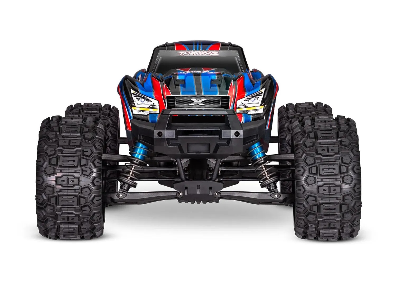 77096-4-BLUE X-MAXX 8s Monster Truck with Belted tires