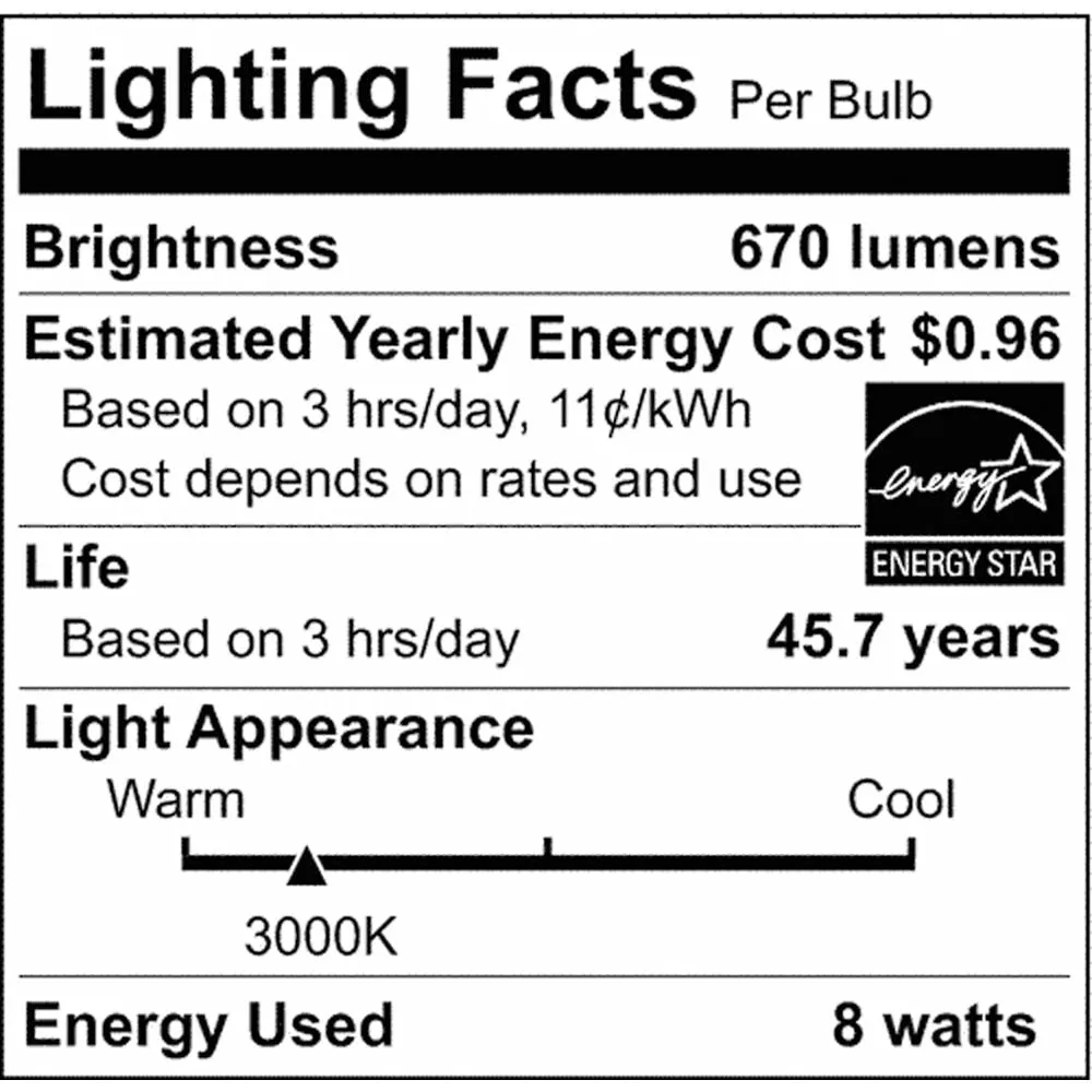 8w LED Vanity Fixture 3000K Brushed Nickel w/ Alabaster Glass w/ Switch
