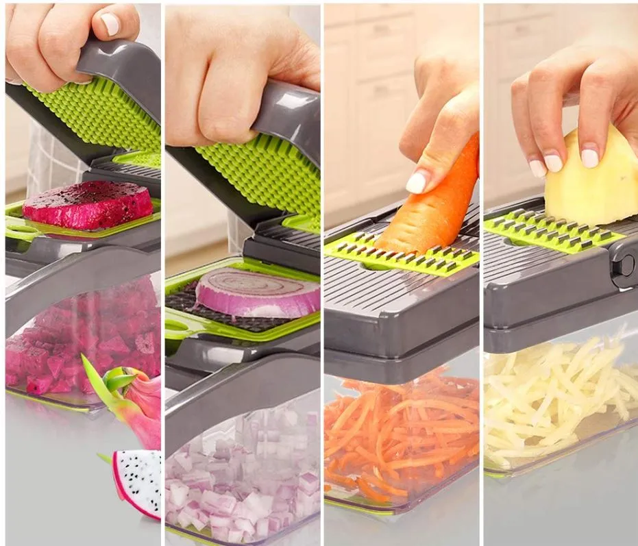 9 In 1 Multi -Function Stainless Steel Vegetable Cutter Kitchen Aid