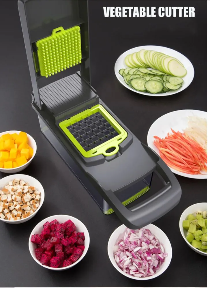 9 In 1 Multi -Function Stainless Steel Vegetable Cutter Kitchen Aid