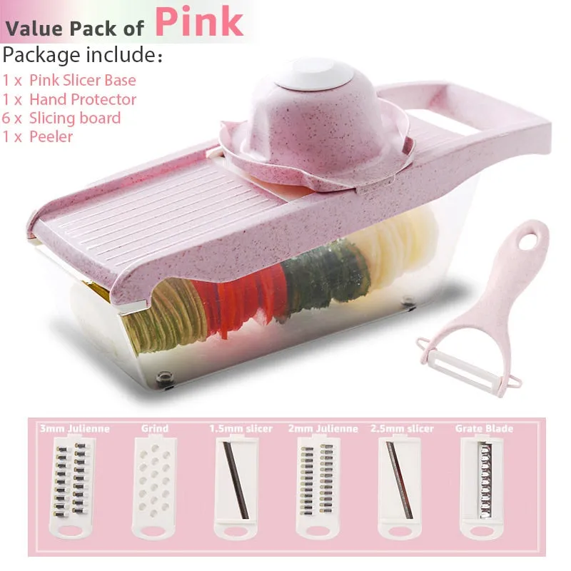9 In 1 Multi -Function Stainless Steel Vegetable Cutter Kitchen Aid