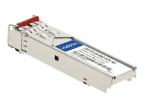 AddOn Calix 100-02138-BXD-HD1 Compatible TAA Compliant 1000Base-CWDM HD1 SFP Transceiver (SMF, 1590nm HTx/LRx, 80km, LC, DOM) 100-02138-BXD-HD1-AO