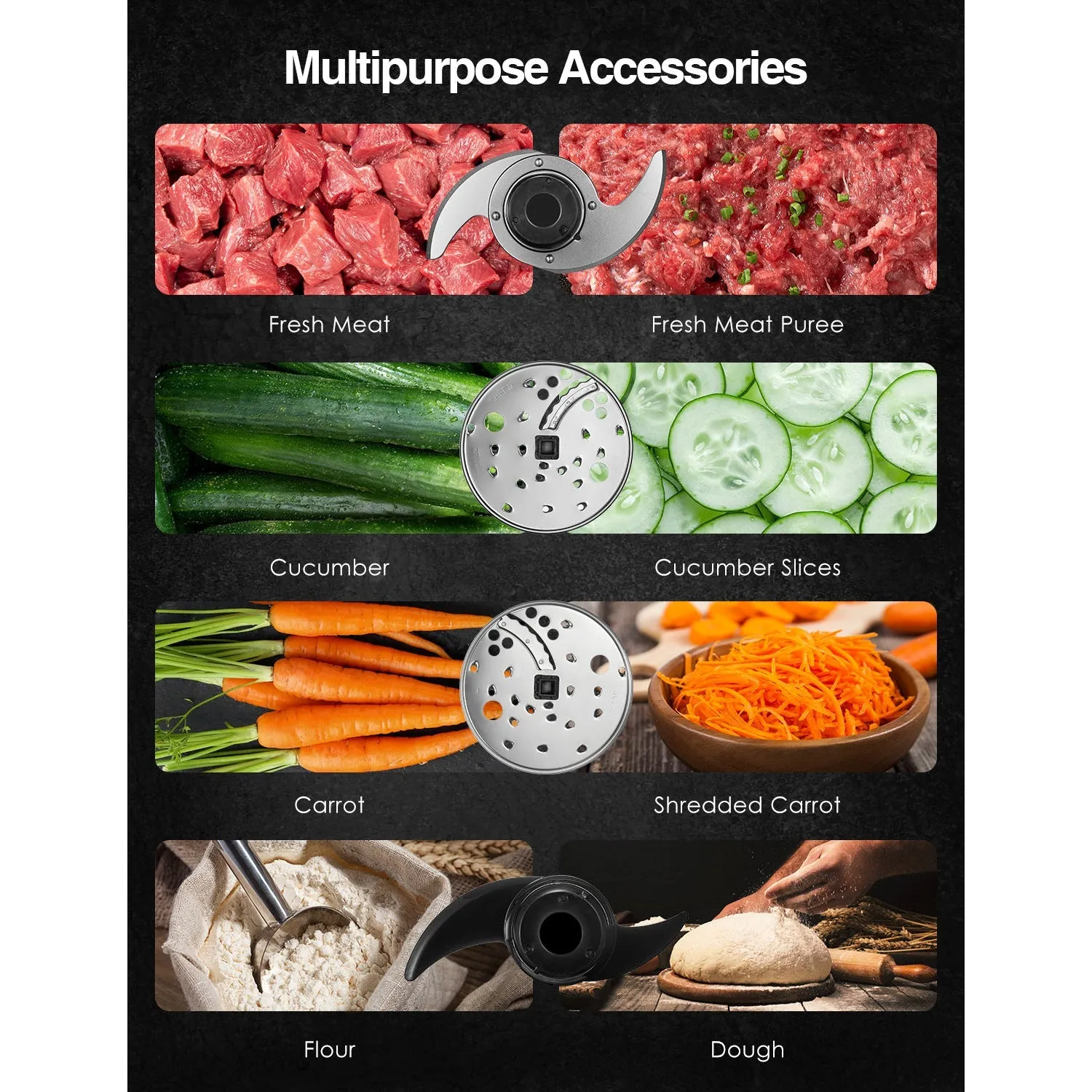 AICOK Multifunctional Food Processor