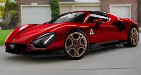 Alfa Romeo 33 Stradale 2025 Heat and UV Sun Shade by OC Sun Shade