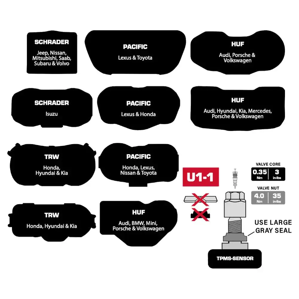 Alligator U1 Universal TPMS Service Kit