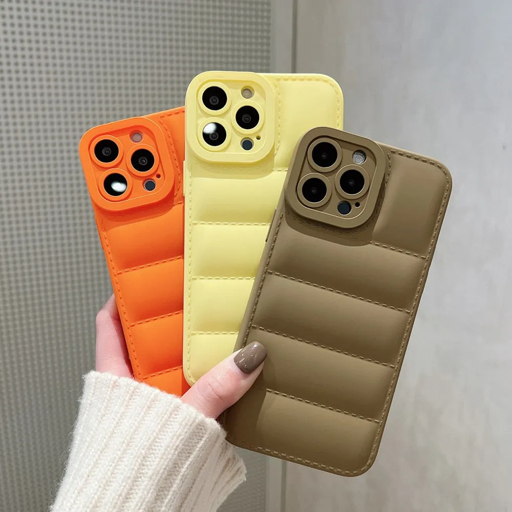 Anymob iPhone Matte Red Jacket Silicone Case Camera Protection Shockproof Back Cover