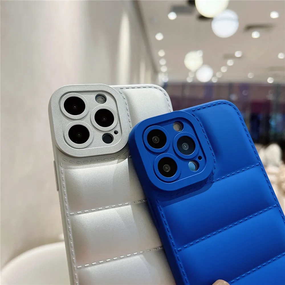 Anymob iPhone Matte Red Jacket Silicone Case Camera Protection Shockproof Back Cover