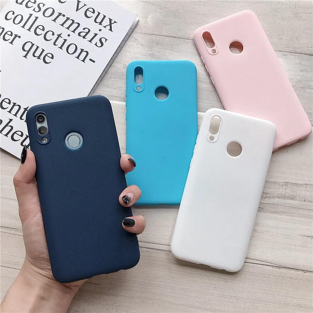 Anymob Samsung Dark Blue Soft Silicone Phone Cover Protection