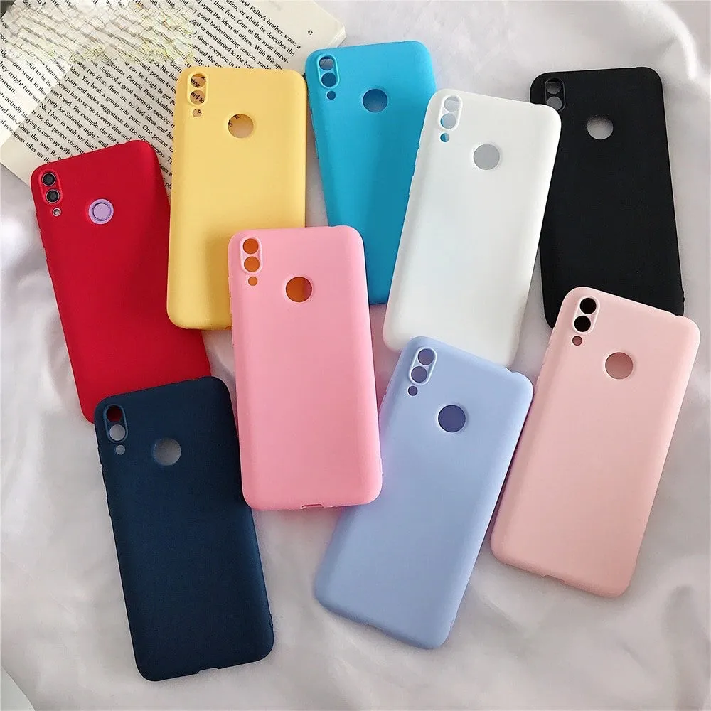 Anymob Samsung Dark Blue Soft Silicone Phone Cover Protection