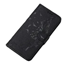 Anymob Samsung Gloss Black Flip Case Leather Phone Wallet Cover Protection