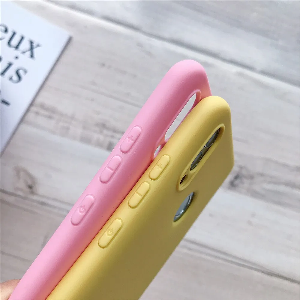 Anymob Samsung Pink Soft Silicone Phone Cover Protection