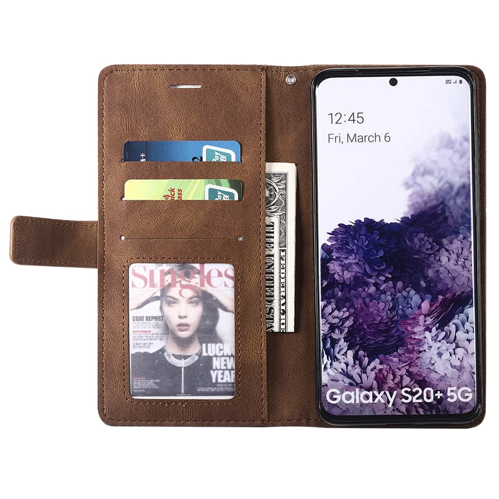Anymob Samsung Scarlet Flip Case Leather Phone Wallet Cover Protection