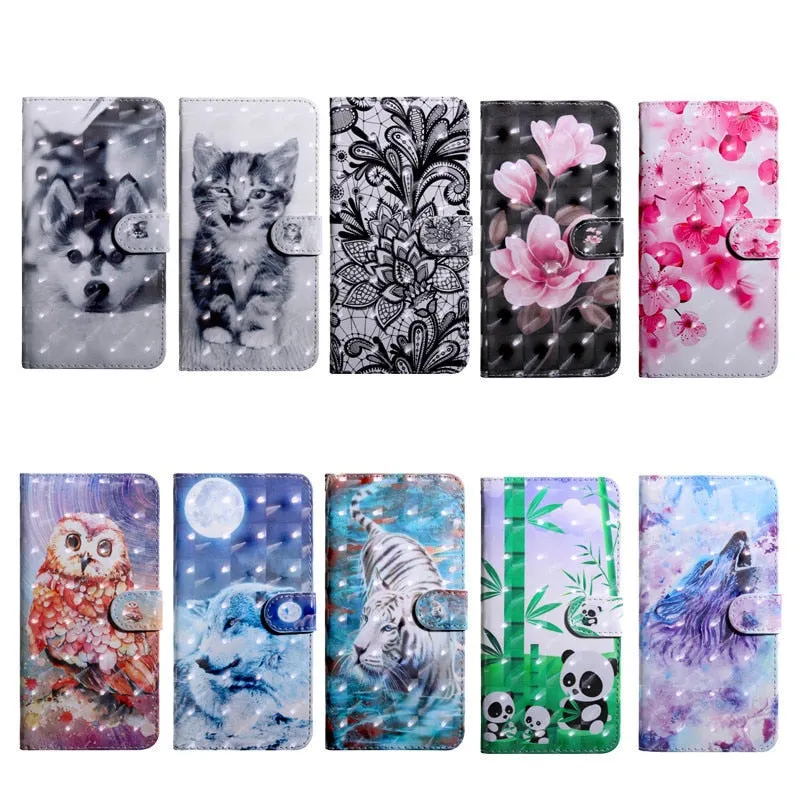 Anymob Xiaomi Redmi Gray Leather Case Cat Flip Wallet Cover Bag Shell Protection
