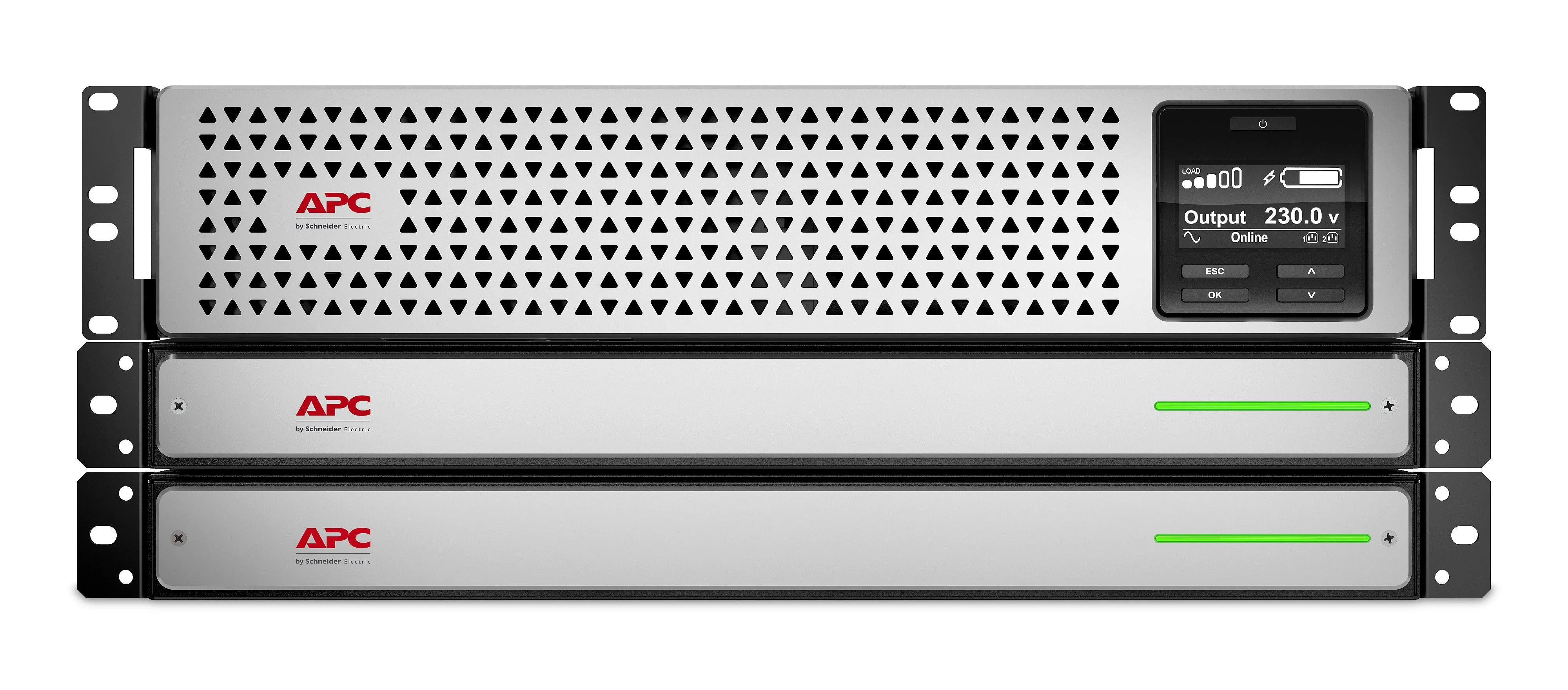 APC 1.35 KW | 1.5 kVA | 230 V | 50|60 Hz | 8x IEC 320 C13 | IEC-320 C14 | Li-ion | RJ-45 Serial | Smart-Slot | USB | 3U | IP20 | 432x590x128 mm (SRTL1500RMXLI)
