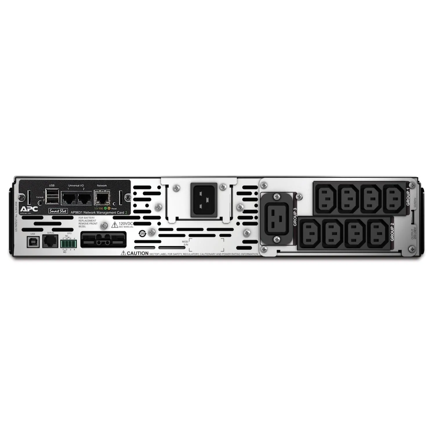 APC 230 V | 1.98 KW | 2.2 kVA | 50|60 Hz | RJ-45 | SmartSlot | USB | 432 x 667 x 85 mm | 37.24 kg (SMX2200R2HVNC)