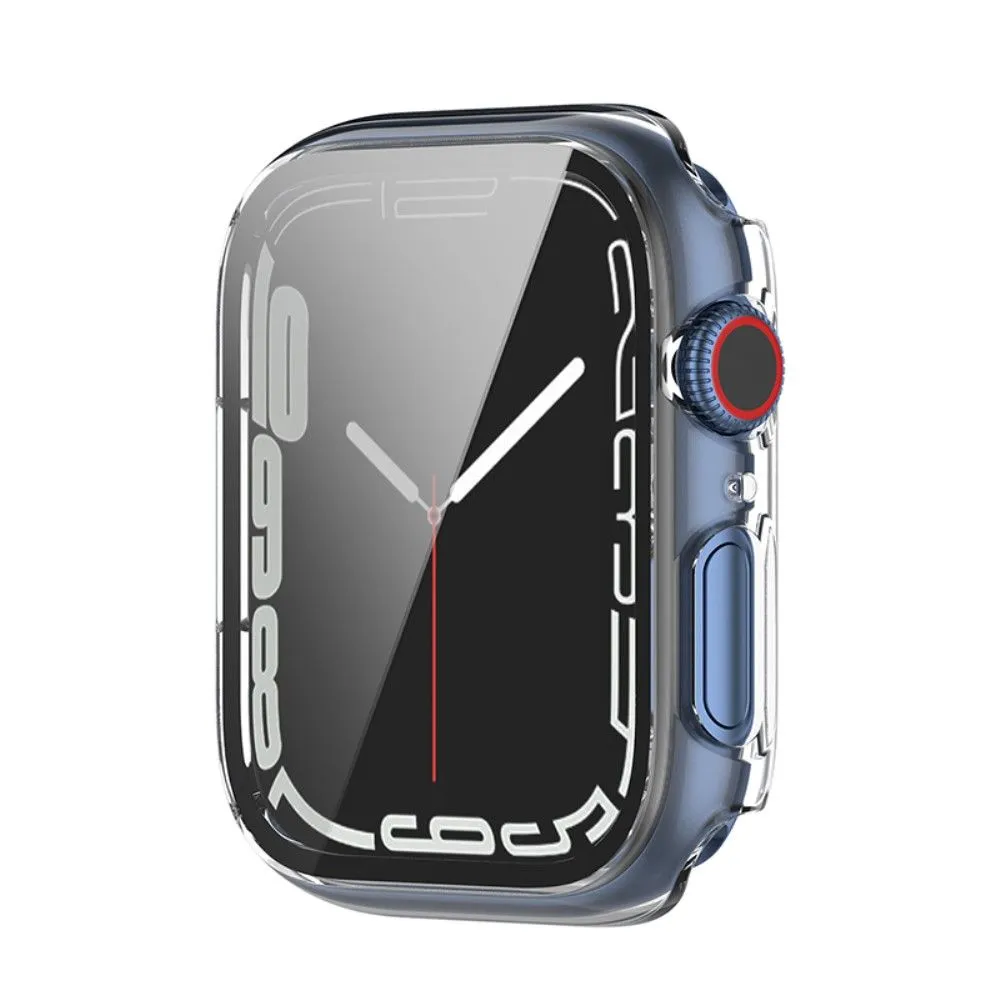 Apple Watch (45mm) protective cover   tempered glass screen protector - Transparent White