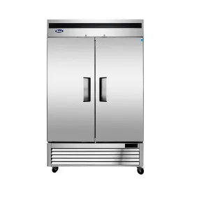 Atosa 55" Reach-In Refrigerator 2 Solid Door with Bottom Mount Compressor
