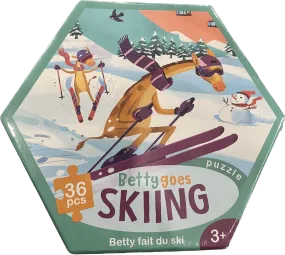 Betty Goes Skiing - Jigsaw Puzzle