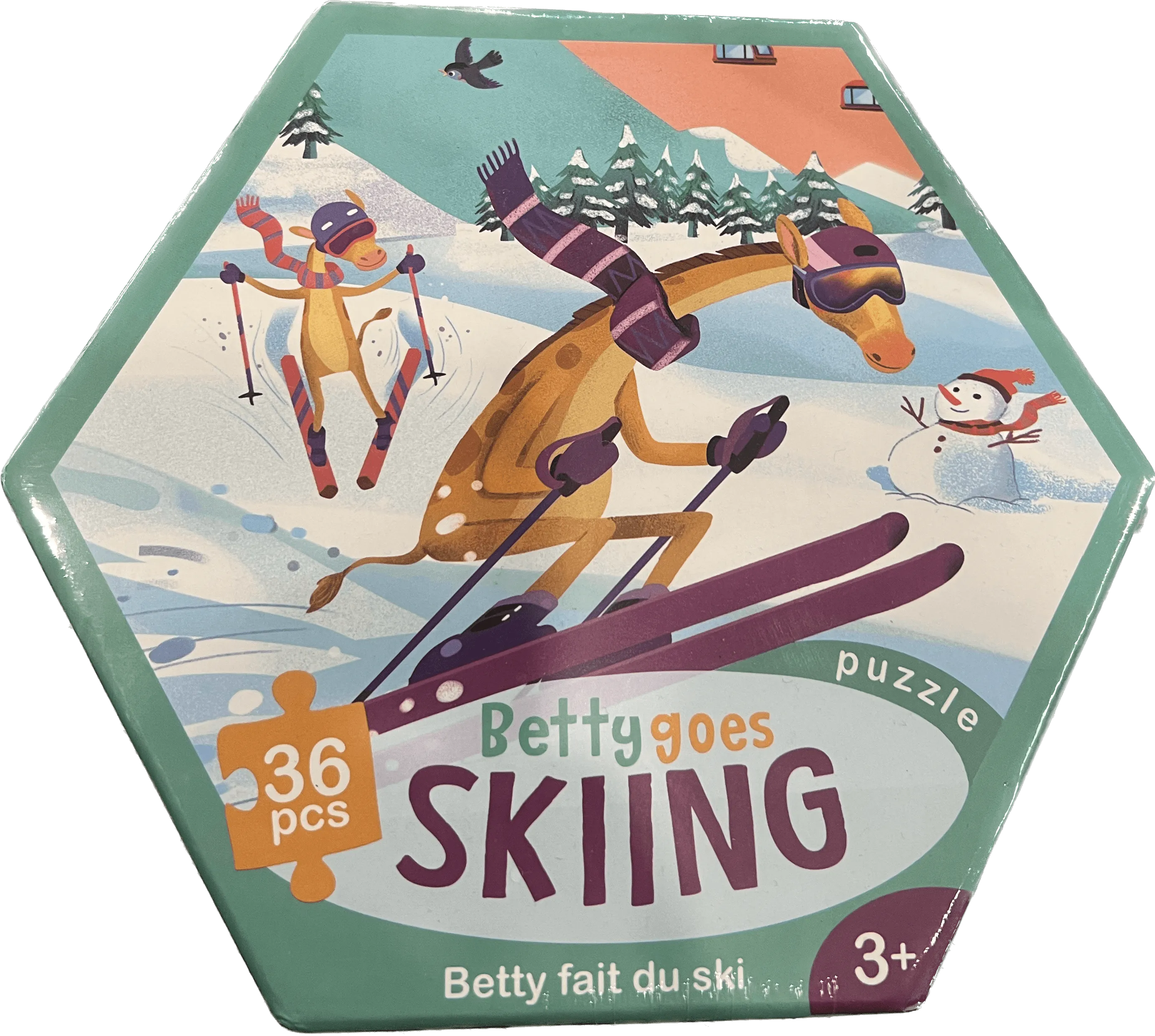 Betty Goes Skiing - Jigsaw Puzzle