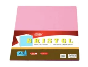 Bristol Paper 180gsm, A3 Size, 50Sheets-Pack Pink