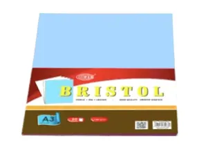 Bristol Paper 180gsm, A3 Size, 50Sheets/Pack Blue