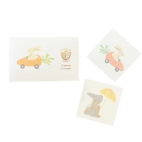 Bunnies In The Garden Temporary Tattoos