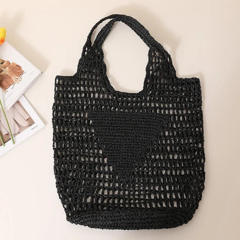 Candy Color Hollow Straw Bag-SHOWTOWN