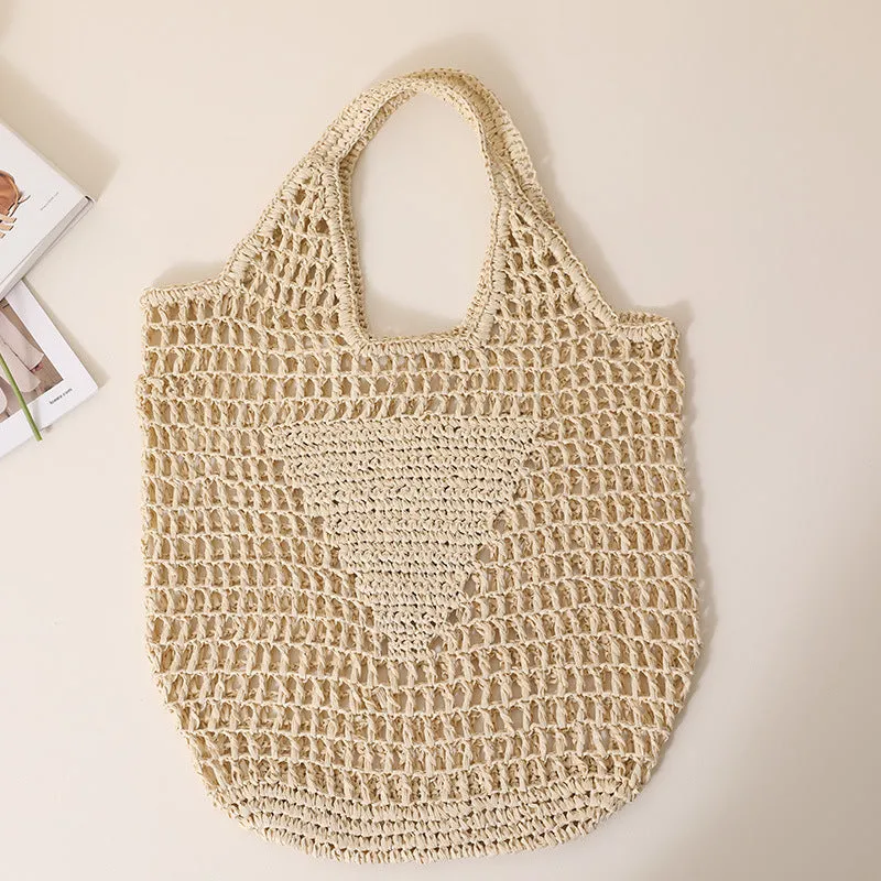 Candy Color Hollow Straw Bag-SHOWTOWN