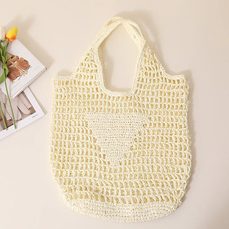 Candy Color Hollow Straw Bag-SHOWTOWN