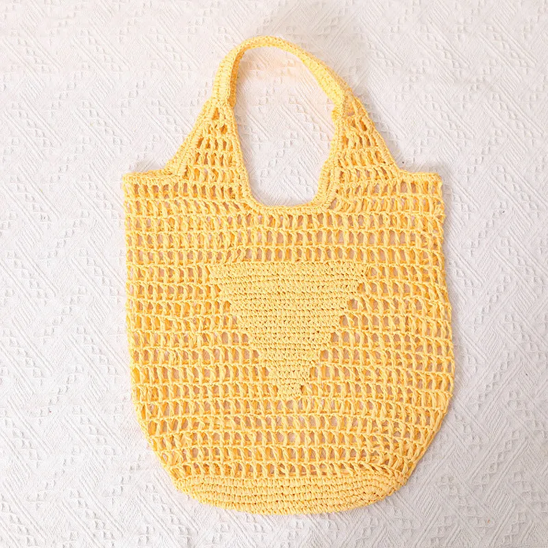 Candy Color Hollow Straw Bag-SHOWTOWN