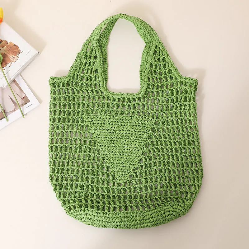 Candy Color Hollow Straw Bag-SHOWTOWN