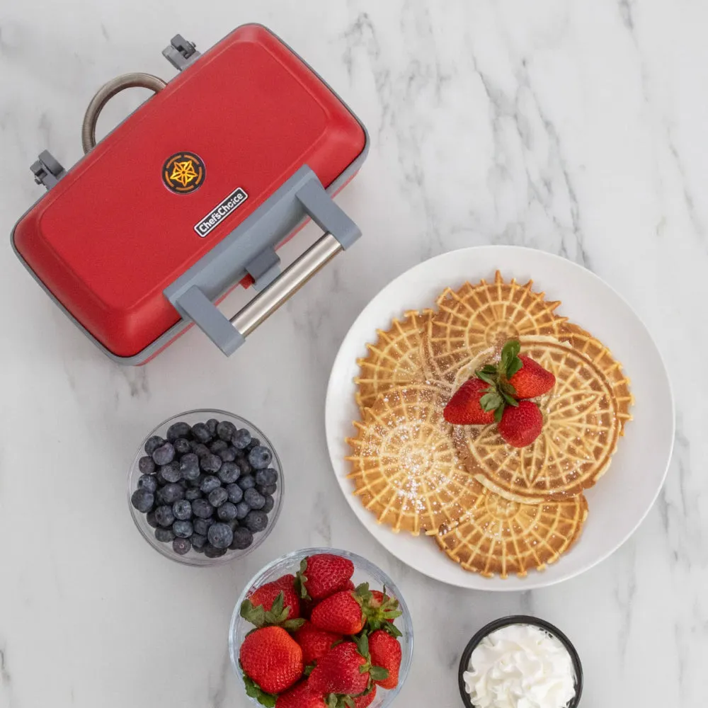 Chef’s Choice WACC34SS13 Pizzelle Waffle Maker - Red