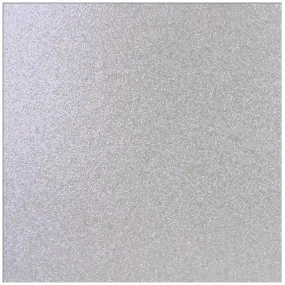Corrugated Glitter Paper 12in x12in White