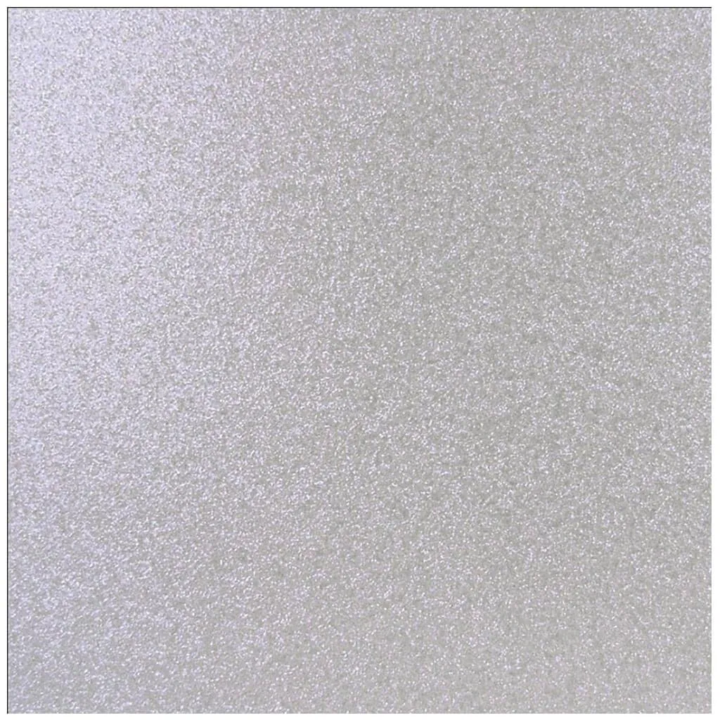 Corrugated Glitter Paper 12in x12in White