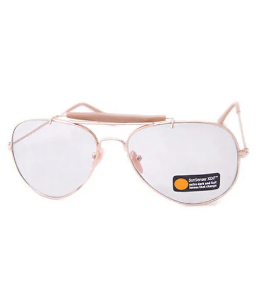 CX-OFFICER Gold Aviator Sunglasses