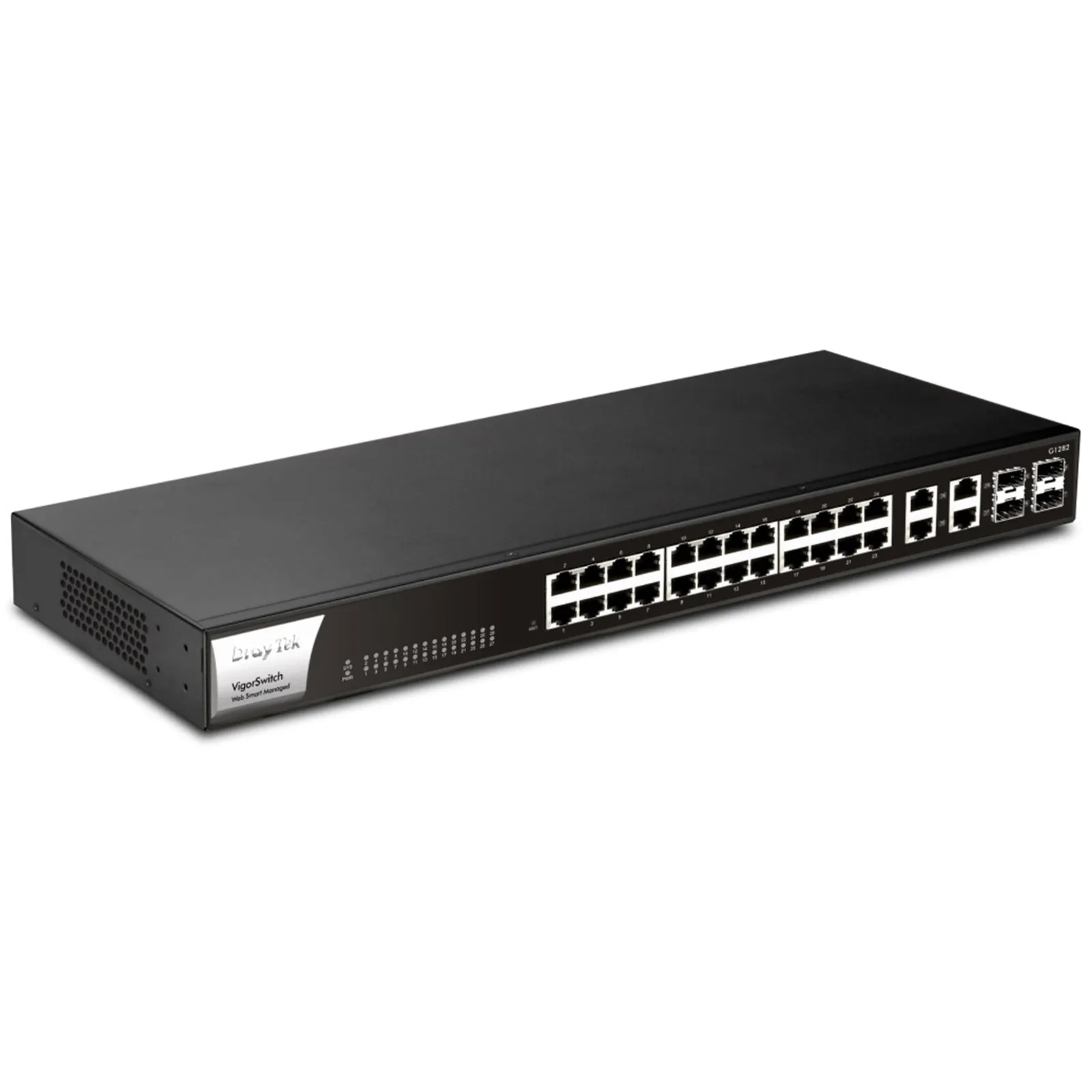 DrayTek VSG1282-K VigorSwitch G1282 24 Port Gigabit Smart Managed Switch with 4x 10GbE SFP Ports