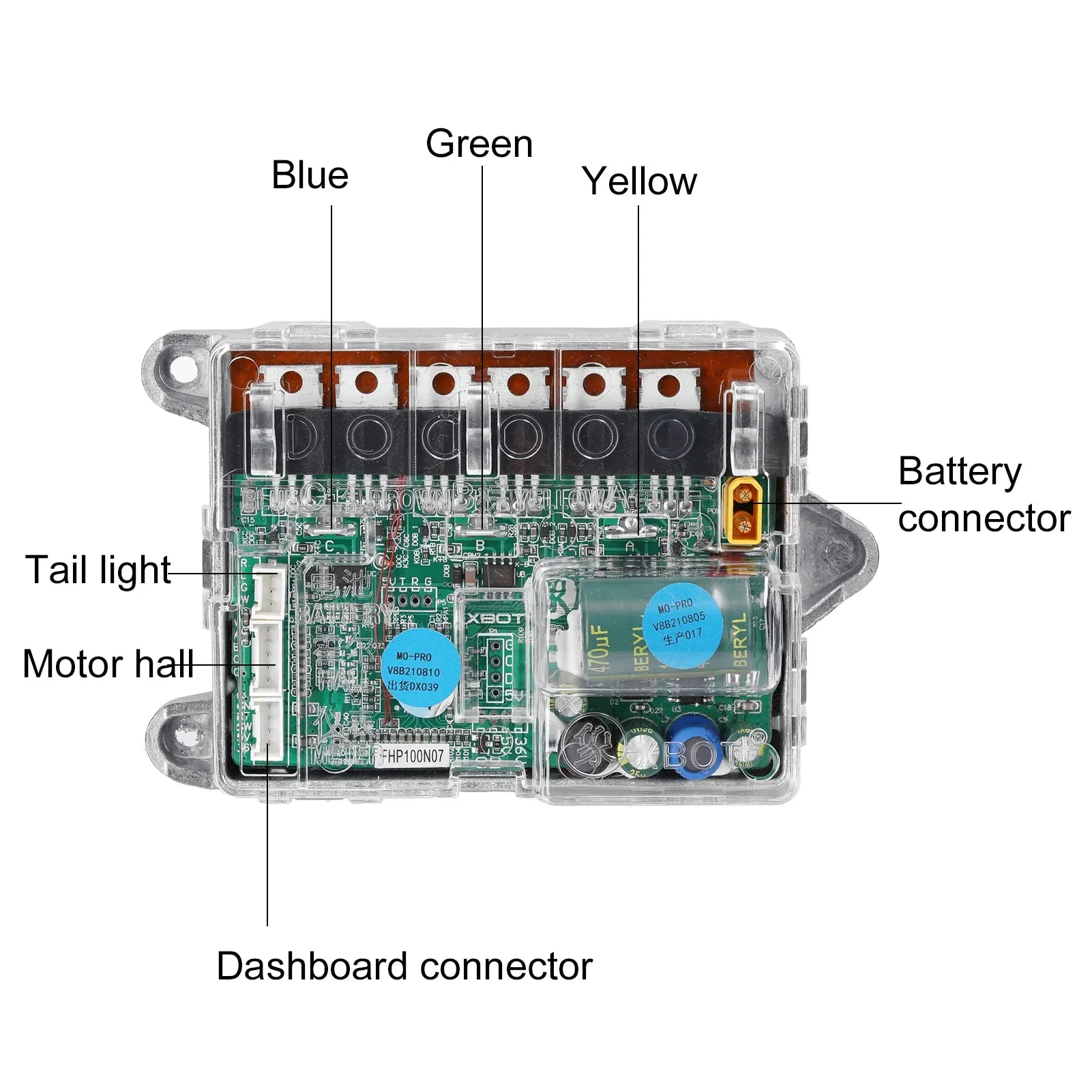 Electric Scooter Motherboard Controller Suite Power Supply BT Digital Display with Accelerator Front and Rear Light for M365/PRO