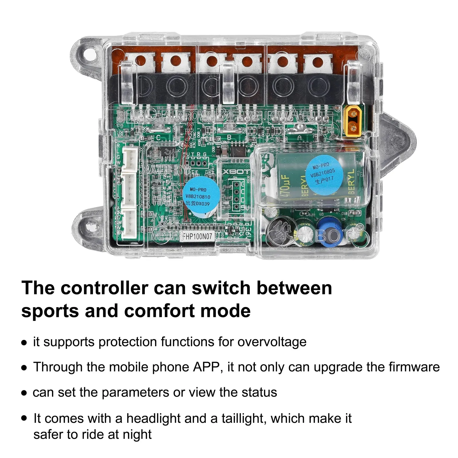 Electric Scooter Motherboard Controller Suite Power Supply BT Digital Display with Accelerator Front and Rear Light for M365/PRO